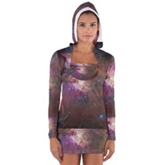 Orion Nebula Women s Long Sleeve Hooded T-shirt