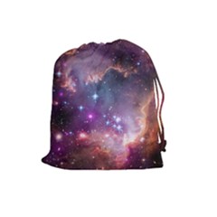 Small Magellanic Cloud Drawstring Pouches (large)  by SpaceShop