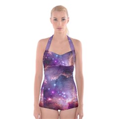 Small Magellanic Cloud Boyleg Halter Swimsuit  by SpaceShop