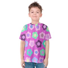 Floral Pattern Kids  Cotton Tee