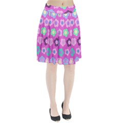 Floral Pattern Pleated Skirt