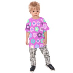 Floral Pattern Kids  Raglan Tee