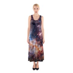 Celestial Fireworks Sleeveless Maxi Dress