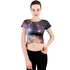 Celestial Fireworks Crew Neck Crop Top by SpaceShop