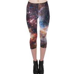 Celestial Fireworks Capri Leggings  by SpaceShop