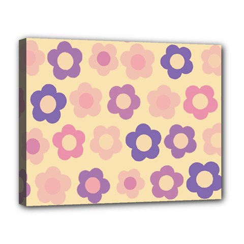 Floral Pattern Canvas 14  X 11  by Valentinaart