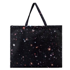 Extreme Deep Field Zipper Large Tote Bag by SpaceShop