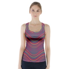 Pattern Racer Back Sports Top