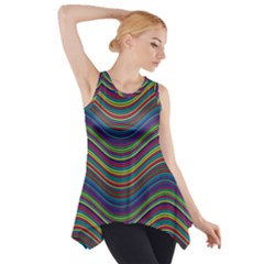 Pattern Side Drop Tank Tunic