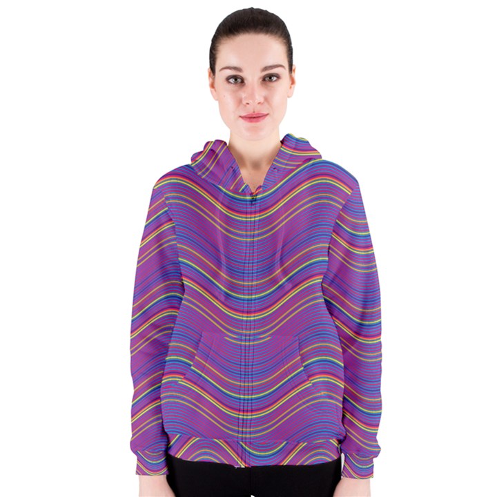 Pattern Women s Zipper Hoodie