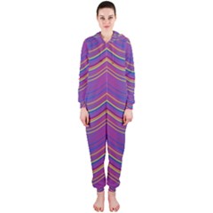 Pattern Hooded Jumpsuit (Ladies) 