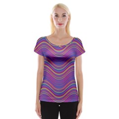 Pattern Women s Cap Sleeve Top