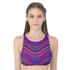 Pattern Tank Bikini Top