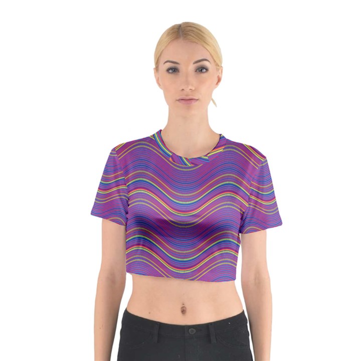 Pattern Cotton Crop Top