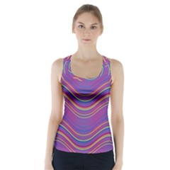 Pattern Racer Back Sports Top