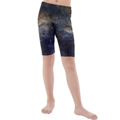 Propeller Nebula Kids  Mid Length Swim Shorts by SpaceShop