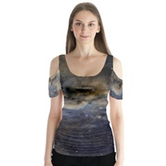 Propeller Nebula Butterfly Sleeve Cutout Tee 