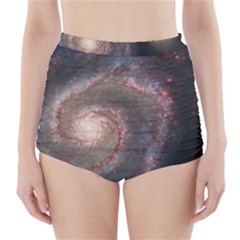 Whirlpool Galaxy And Companion High-waisted Bikini Bottoms by SpaceShop