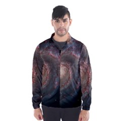 Whirlpool Galaxy And Companion Wind Breaker (men) by SpaceShop