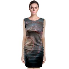 Whirlpool Galaxy And Companion Classic Sleeveless Midi Dress by SpaceShop