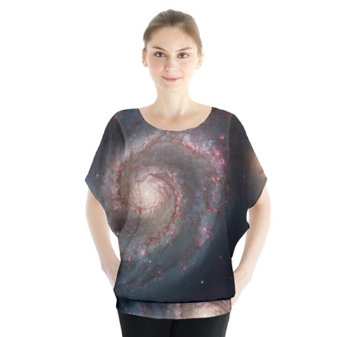 Whirlpool Galaxy And Companion Blouse by SpaceShop