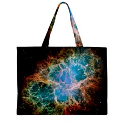 Crab Nebula Zipper Mini Tote Bag by SpaceShop