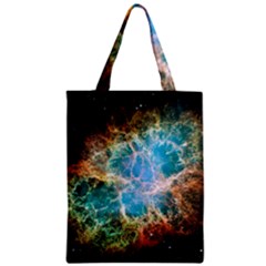 Crab Nebula Zipper Classic Tote Bag by SpaceShop