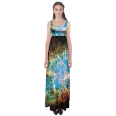 Crab Nebula Empire Waist Maxi Dress