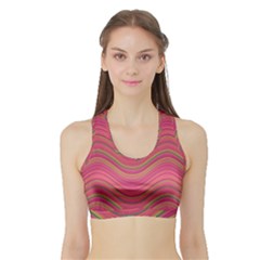 Pattern Sports Bra With Border by Valentinaart