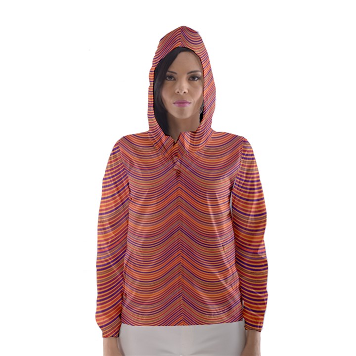 Pattern Hooded Wind Breaker (Women)