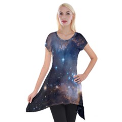 New Stars Short Sleeve Side Drop Tunic