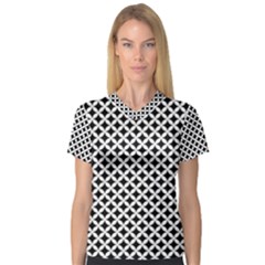 Pattern Women s V-neck Sport Mesh Tee