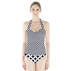 Pattern Halter Swimsuit