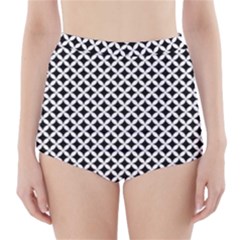 Pattern High-waisted Bikini Bottoms