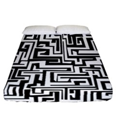 Pattern Fitted Sheet (california King Size)