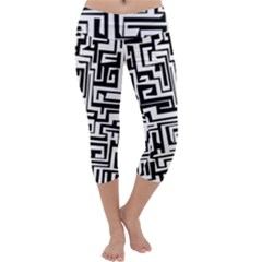 Pattern Capri Yoga Leggings