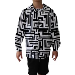 Pattern Hooded Wind Breaker (kids) by Valentinaart