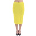 Pattern Velvet Midi Pencil Skirt View1