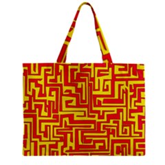 Pattern Zipper Mini Tote Bag