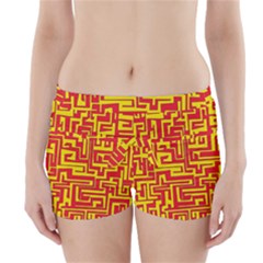 Pattern Boyleg Bikini Wrap Bottoms