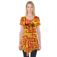 Pattern Short Sleeve Tunic 