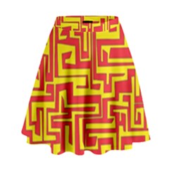 Pattern High Waist Skirt