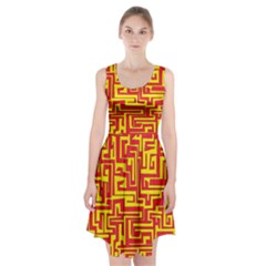 Pattern Racerback Midi Dress