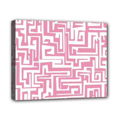 Pink Pattern Canvas 10  X 8 