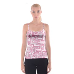 Pink Pattern Spaghetti Strap Top