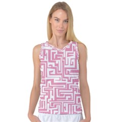 Pink Pattern Women s Basketball Tank Top