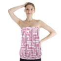 Pink pattern Strapless Top View1