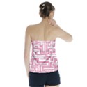 Pink pattern Strapless Top View2