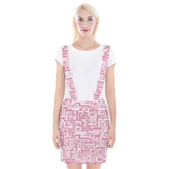 Pink Pattern Suspender Skirt