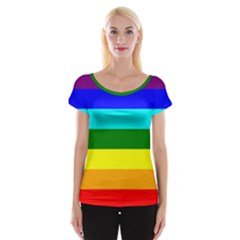 Rainbow Women s Cap Sleeve Top by Valentinaart